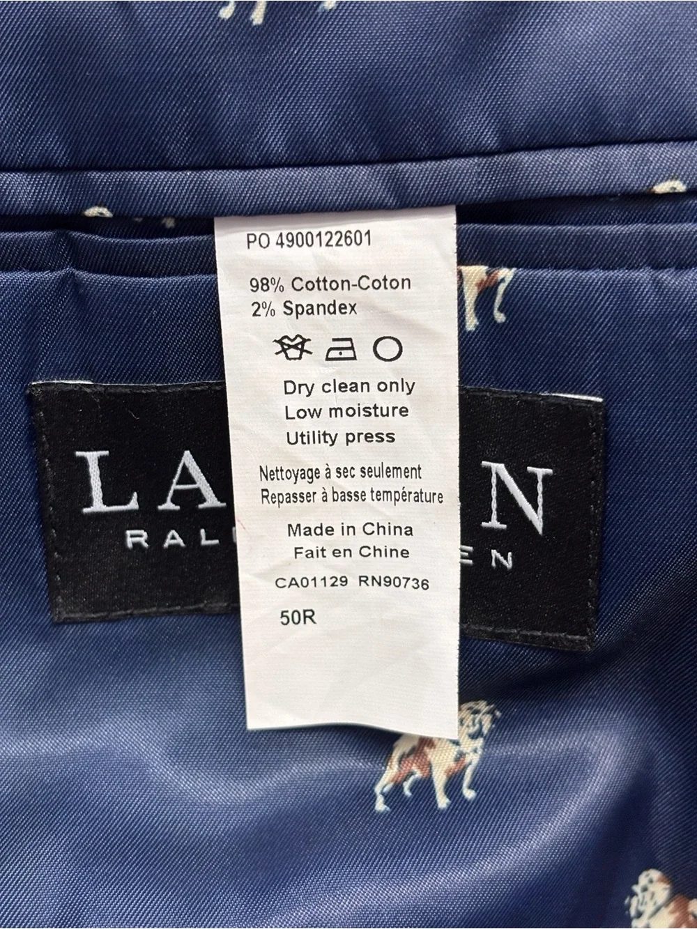 Lauren Ralph Lauren Corduroy Blazer Men's 50R Brown Suede Elbow Patches 50R